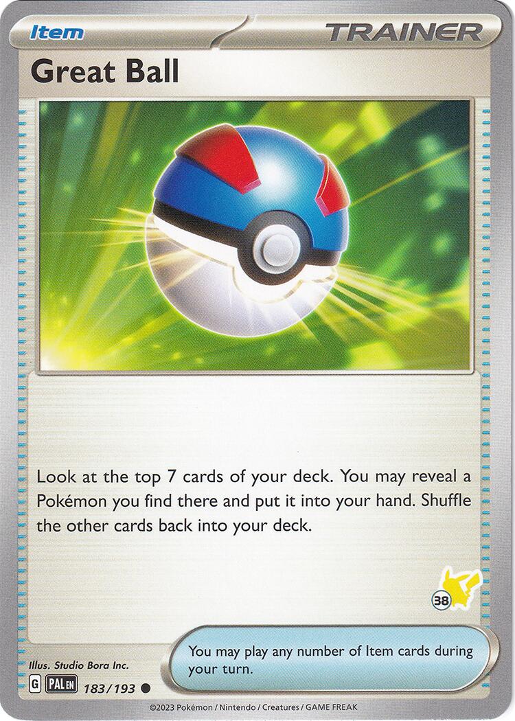 Great Ball (183/193) (Pikachu Stamp #38) [Battle Academy 2024] | Exor Games Bridgewater