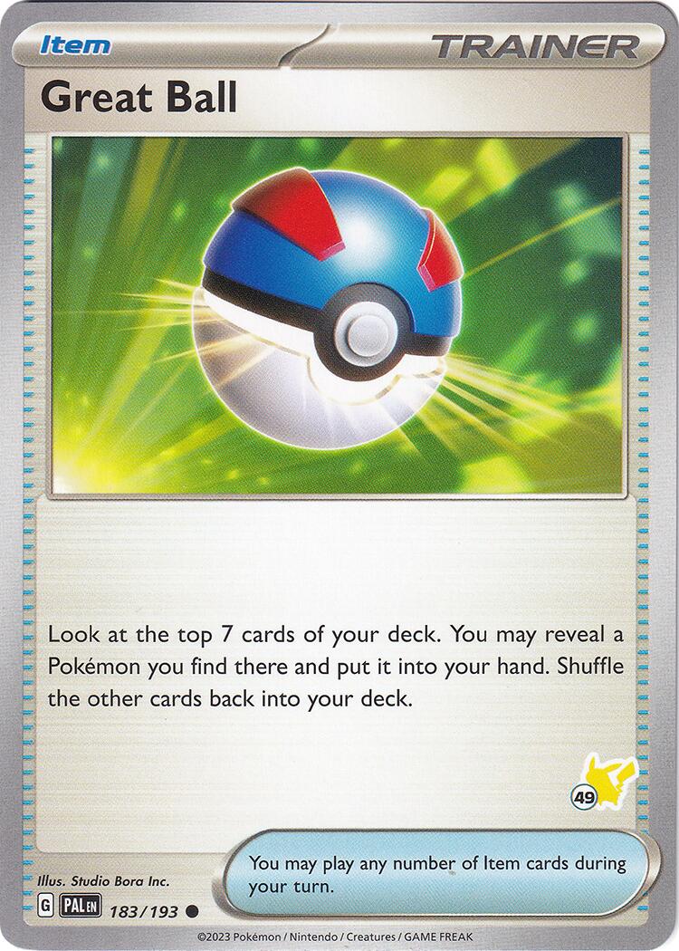 Great Ball (183/193) (Pikachu Stamp #49) [Battle Academy 2024] | Exor Games Bridgewater