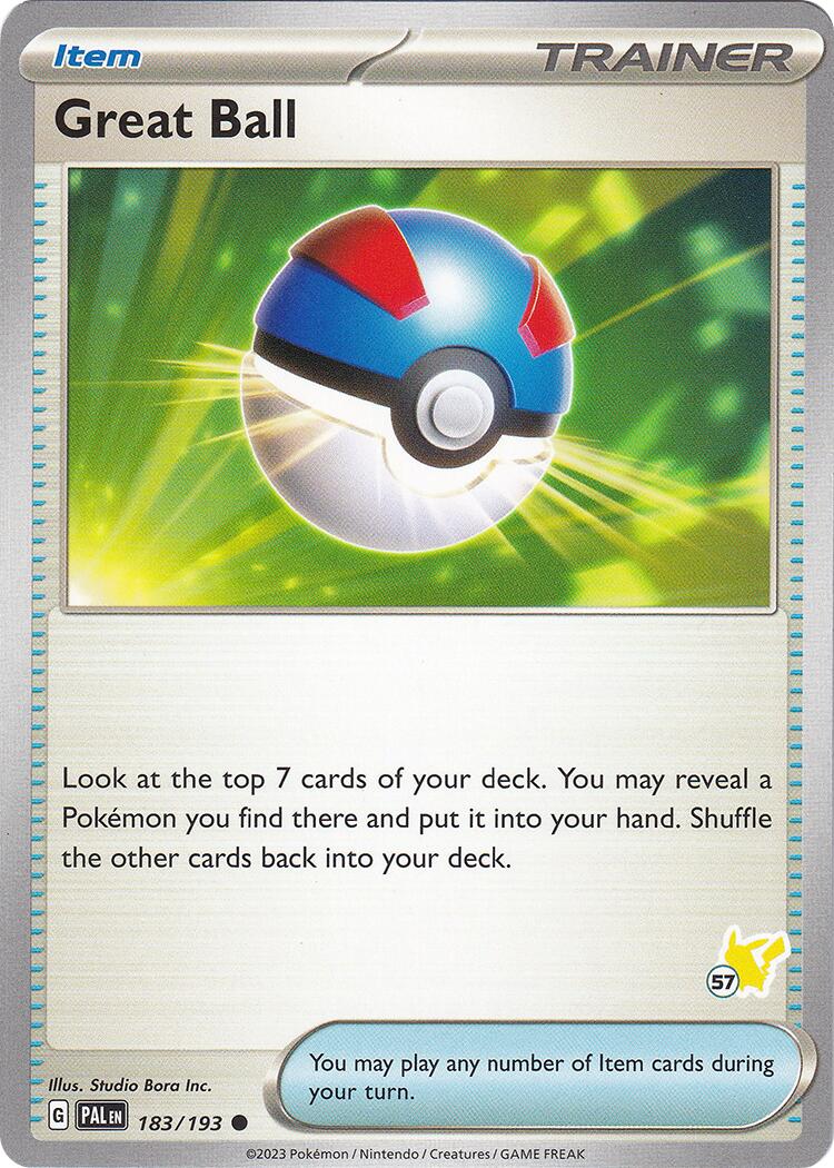 Great Ball (183/193) (Pikachu Stamp #57) [Battle Academy 2024] | Exor Games Bridgewater
