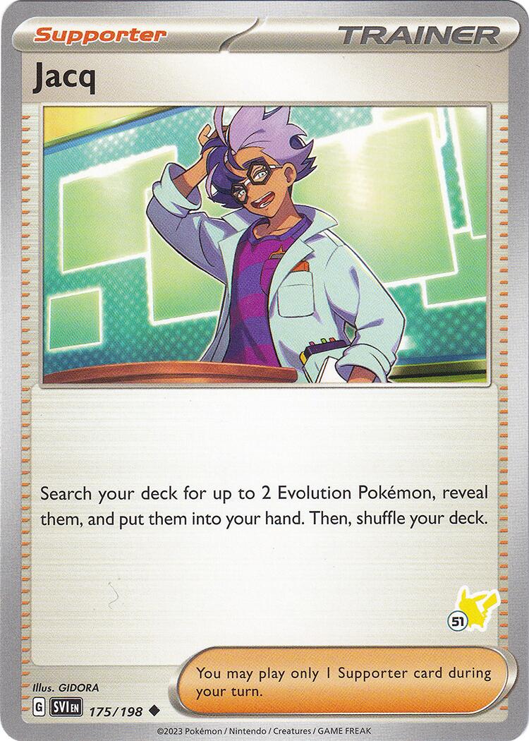 Jacq (175/198) (Pikachu Stamp #51) [Battle Academy 2024] | Exor Games Bridgewater