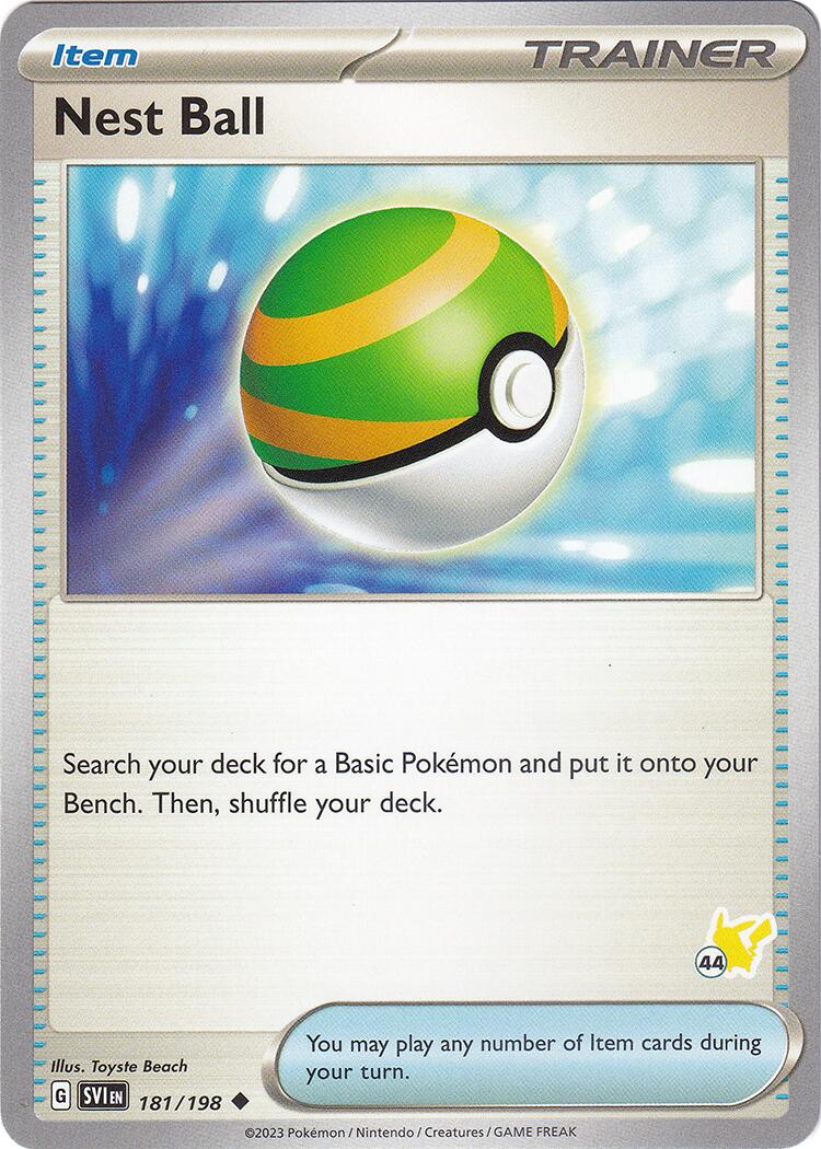 Nest Ball (181/198) (Pikachu Stamp #44) [Battle Academy 2024] | Exor Games Bridgewater