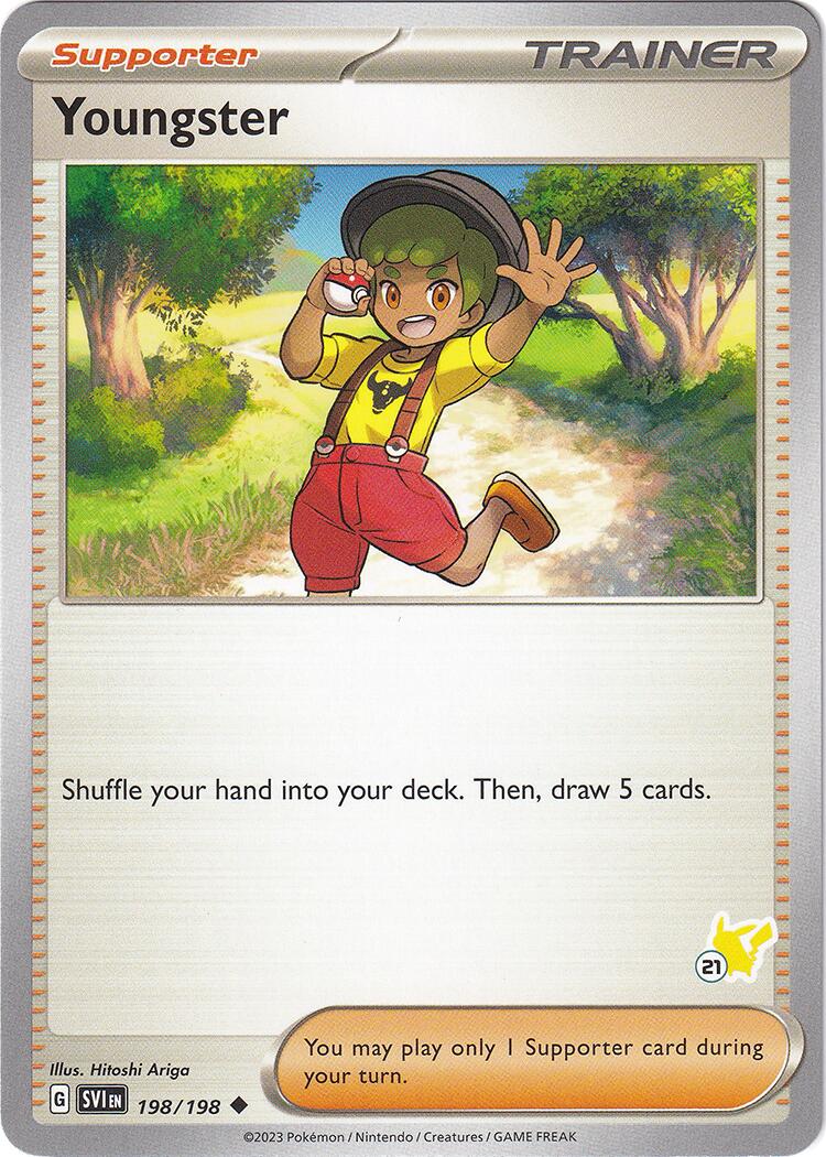 Youngster (198/198) (Pikachu Stamp #21) [Battle Academy 2024] | Exor Games Bridgewater