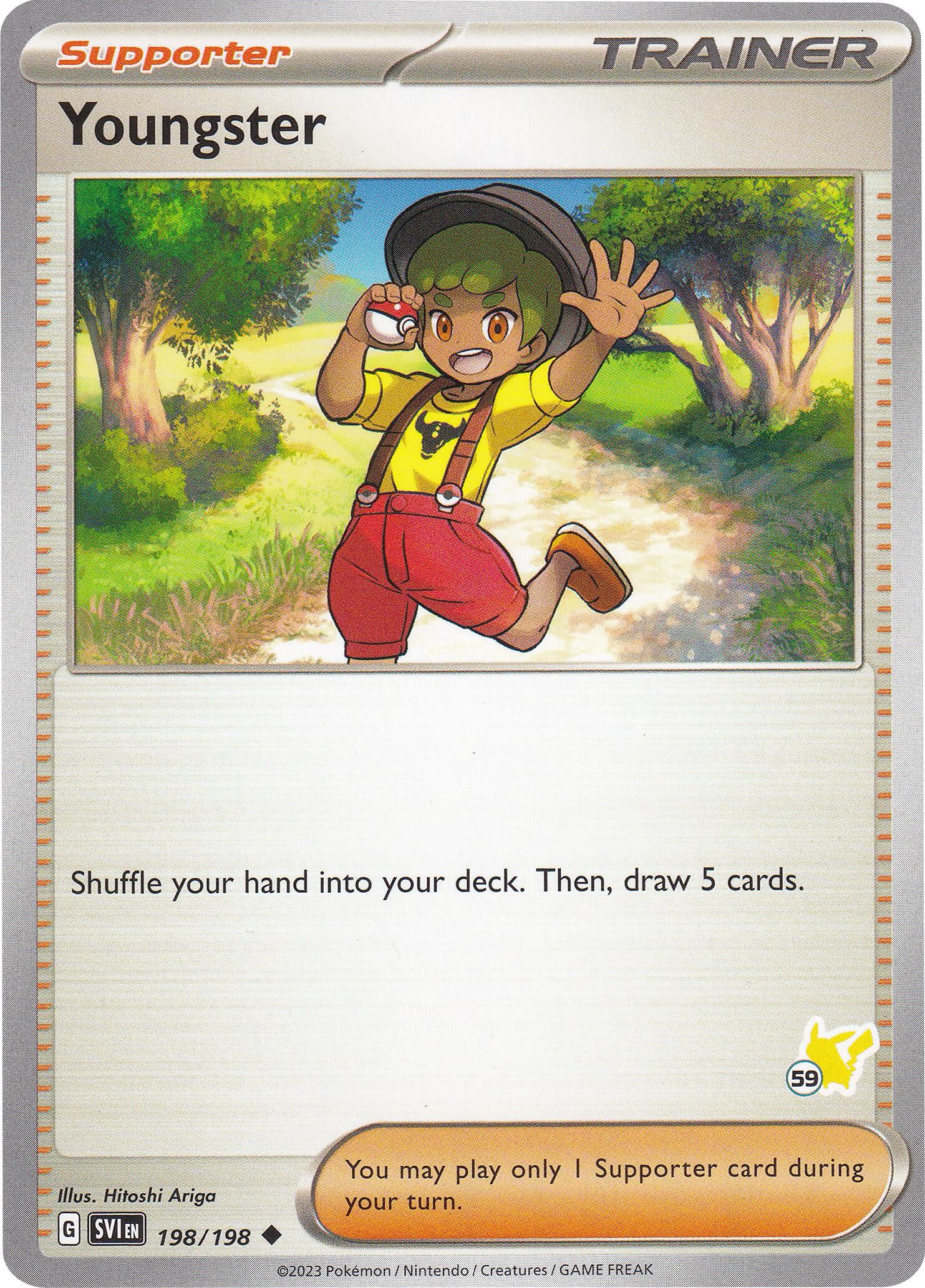 Youngster (198/198) (Pikachu Stamp #59) [Battle Academy 2024] | Exor Games Bridgewater