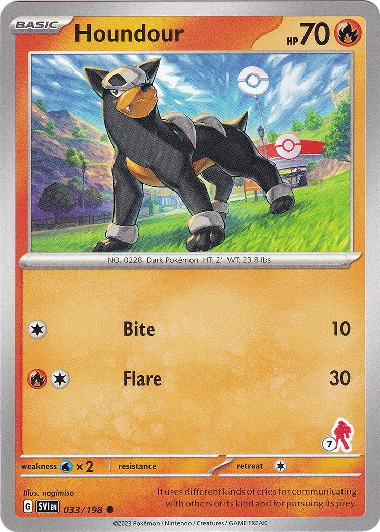 Houndour (033/198) (Armarouge Stamp #7) [Battle Academy 2024] | Exor Games Bridgewater