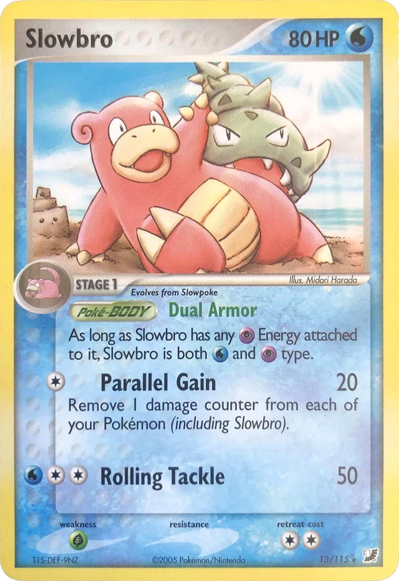 Slowbro (13/115) (Theme Deck Exclusives) [EX: Unseen Forces] | Exor Games Bridgewater