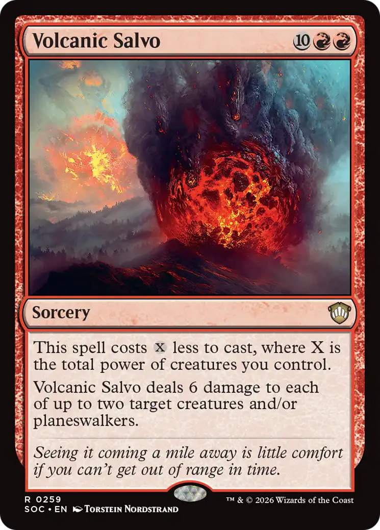 Volcanic Salvo [Secrets of Strixhaven Commander] | Exor Games Bridgewater