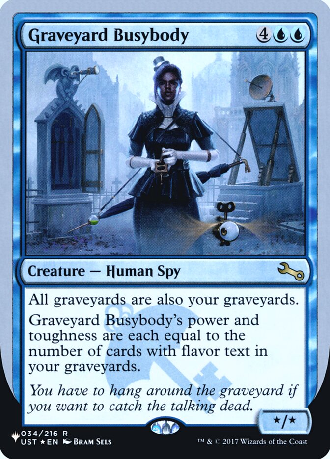 Graveyard Busybody (Unfinity Foil Edition) [The List] | Exor Games Bridgewater