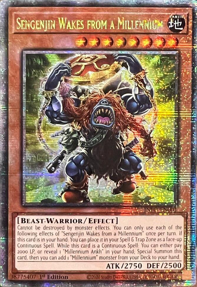 Sengenjin Wakes from a Millennium (Quarter Century Secret Rare) [INFO-EN001] Quarter Century Secret Rare | Exor Games Bridgewater