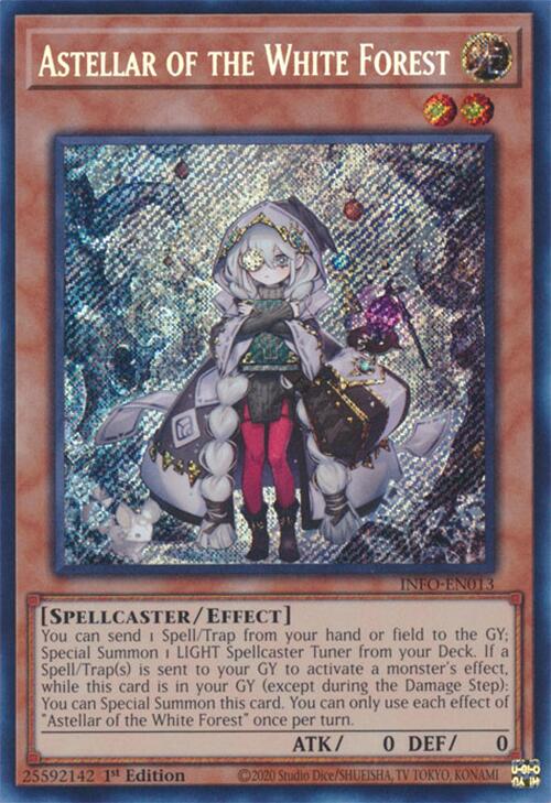 Astellar of the White Forest [INFO-EN013] Secret Rare | Exor Games Bridgewater