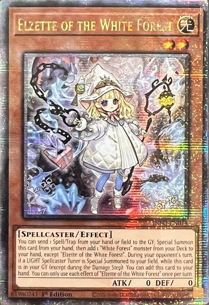 Elzette of the White Forest (Quarter Century Secret Rare) [INFO-EN014] Quarter Century Secret Rare | Exor Games Bridgewater