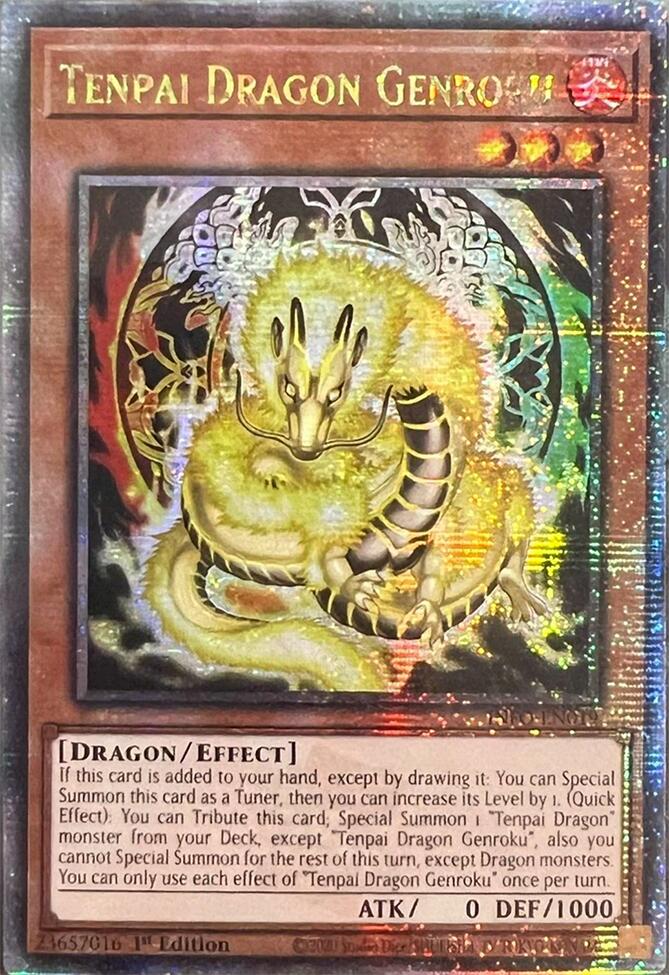 Tenpai Dragon Genroku (Quarter Century Secret Rare) [INFO-EN019] Quarter Century Secret Rare | Exor Games Bridgewater