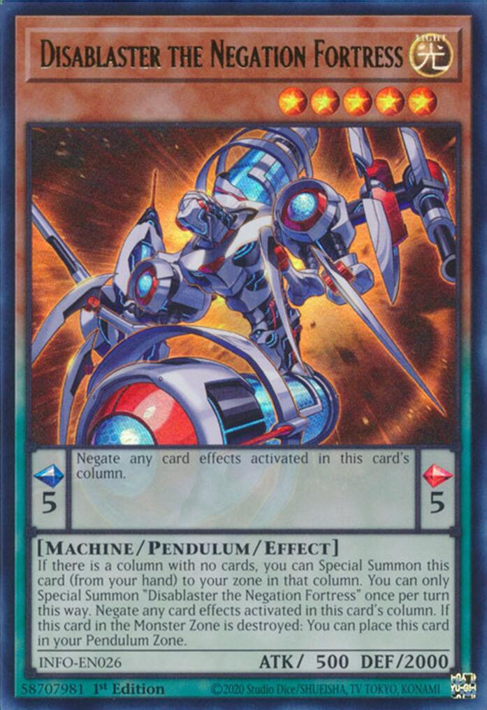 Disablaster the Negation Fortress [INFO-EN026] Ultra Rare | Exor Games Bridgewater