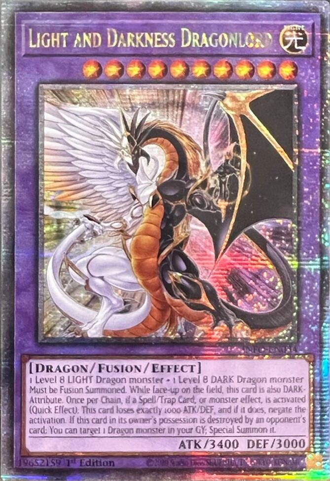 Light and Darkness Dragonlord (Quarter Century Secret Rare) [INFO-EN034] Quarter Century Secret Rare | Exor Games Bridgewater