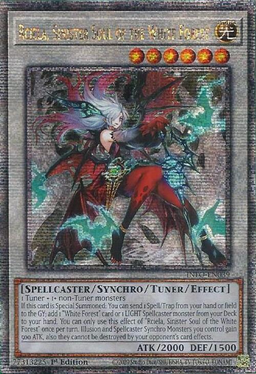 Rciela, Sinister Soul of the White Forest (Quarter Century Secret Rare) [INFO-EN039] Quarter Century Secret Rare | Exor Games Bridgewater