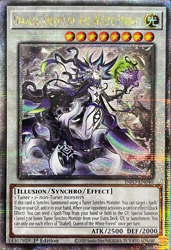 Diabell, Queen of the White Forest (Quarter Century Secret Rare) [INFO-EN040] Quarter Century Secret Rare | Exor Games Bridgewater
