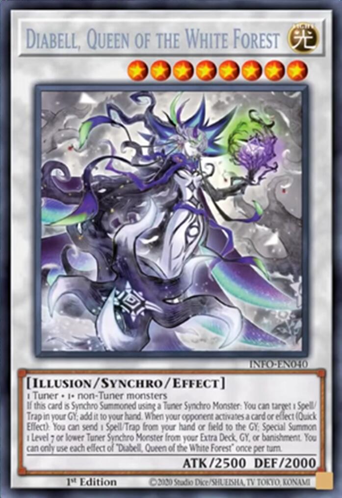 Diabell, Queen of the White Forest [INFO-EN040] Secret Rare | Exor Games Bridgewater