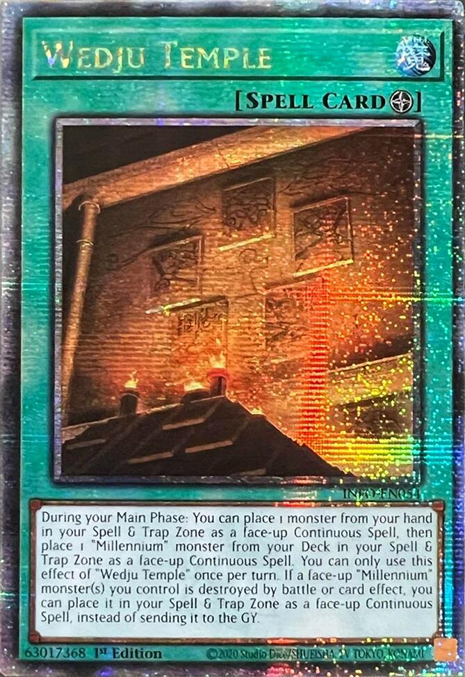 Wedju Temple (Quarter Century Secret Rare) [INFO-EN054] Quarter Century Secret Rare | Exor Games Bridgewater