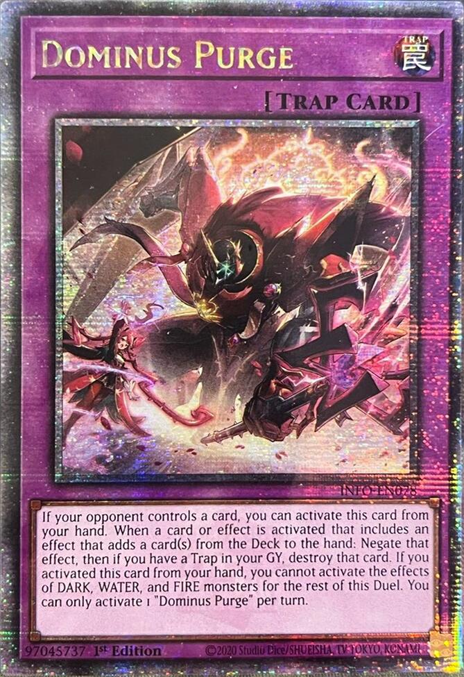 Dominus Purge (Quarter Century Secret Rare) [INFO-EN078] Quarter Century Secret Rare | Exor Games Bridgewater