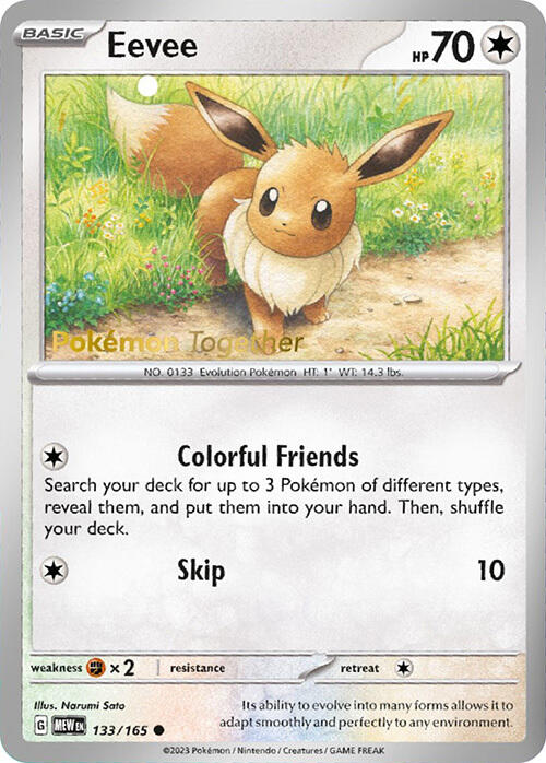 Eevee (133/165) (PokePost Promo) [Scarlet & Violet: 151] | Exor Games Bridgewater