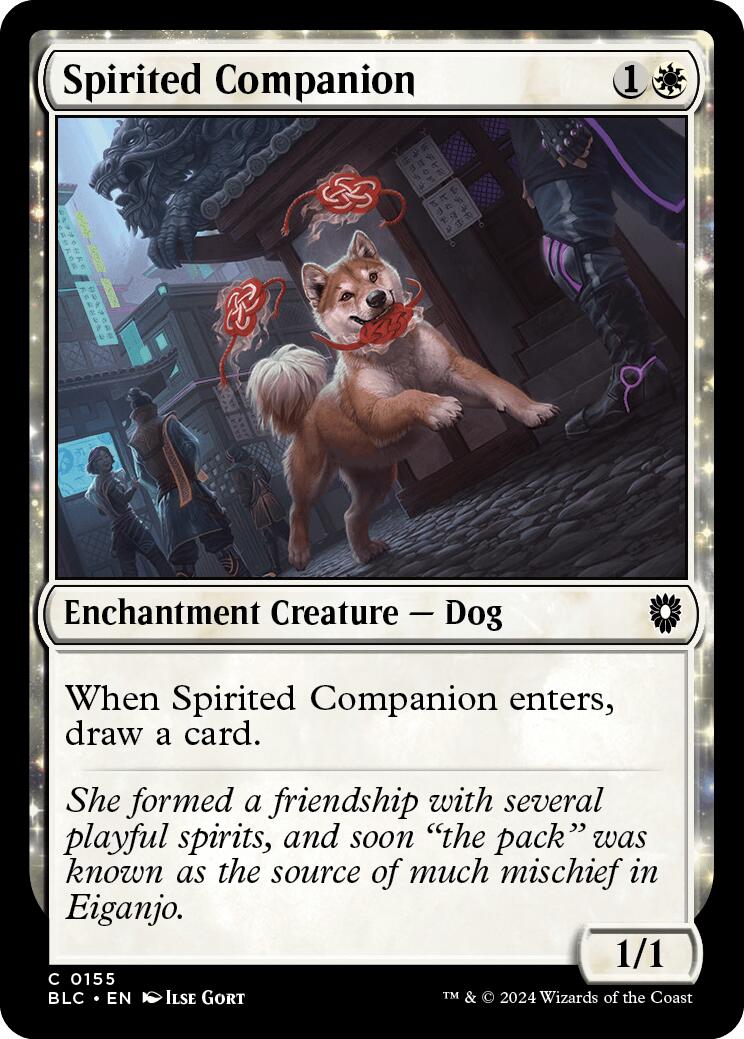 Spirited Companion [Bloomburrow Commander] | Exor Games Bridgewater