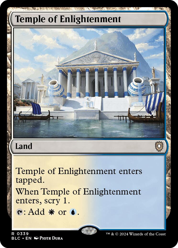 Temple of Enlightenment [Bloomburrow Commander] | Exor Games Bridgewater