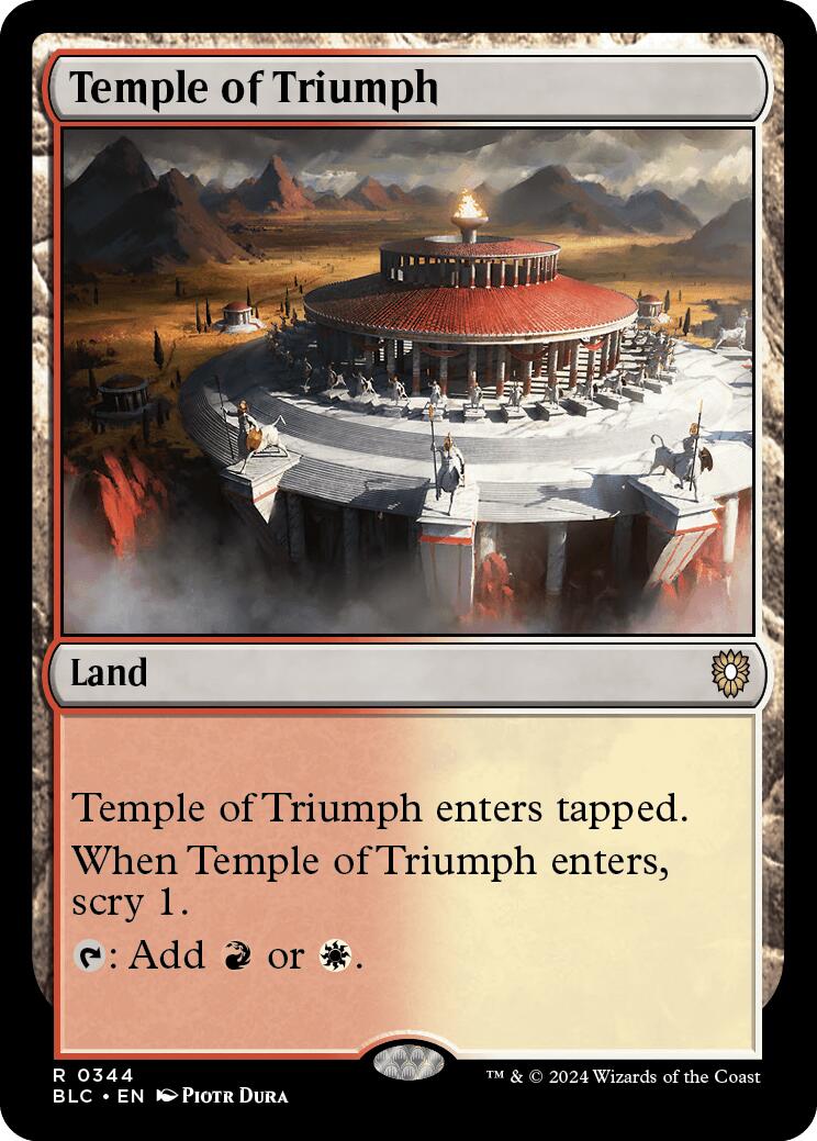 Temple of Triumph [Bloomburrow Commander] | Exor Games Bridgewater