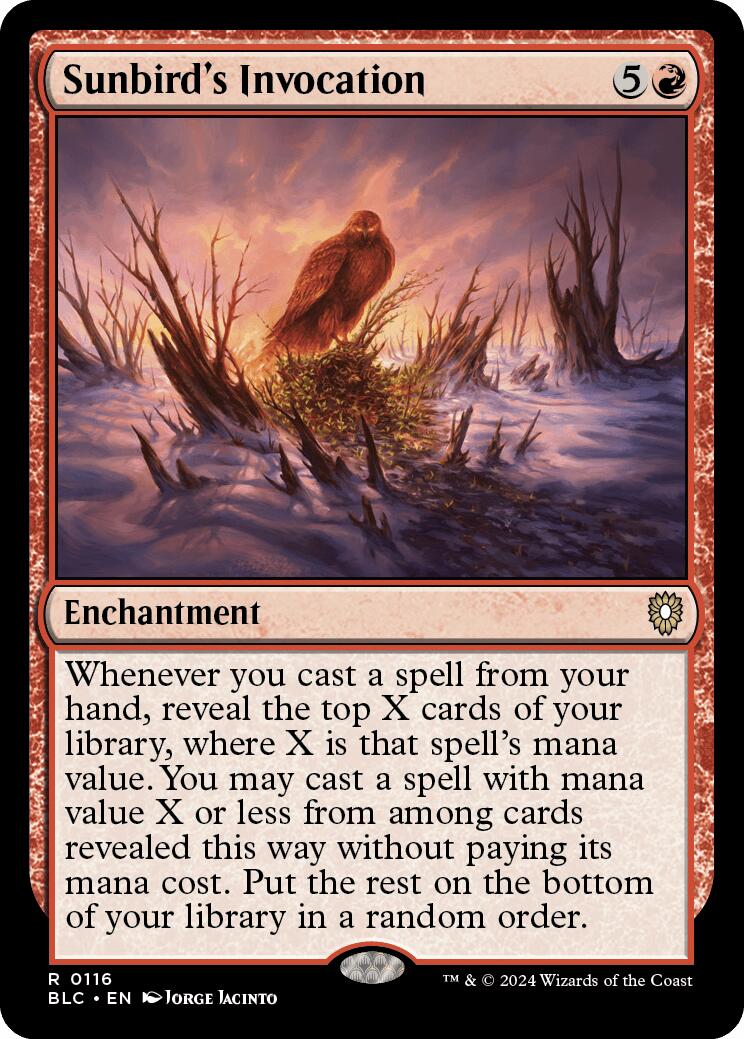 Sunbird's Invocation [Bloomburrow Commander] | Exor Games Bridgewater