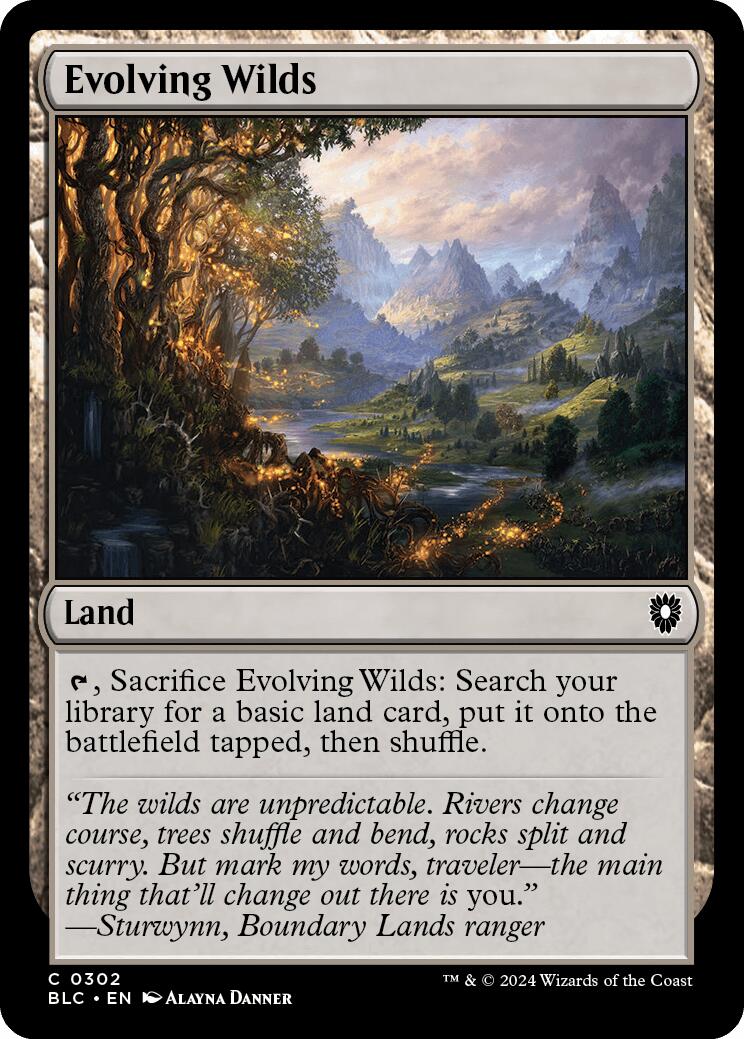 Evolving Wilds [Bloomburrow Commander] | Exor Games Bridgewater