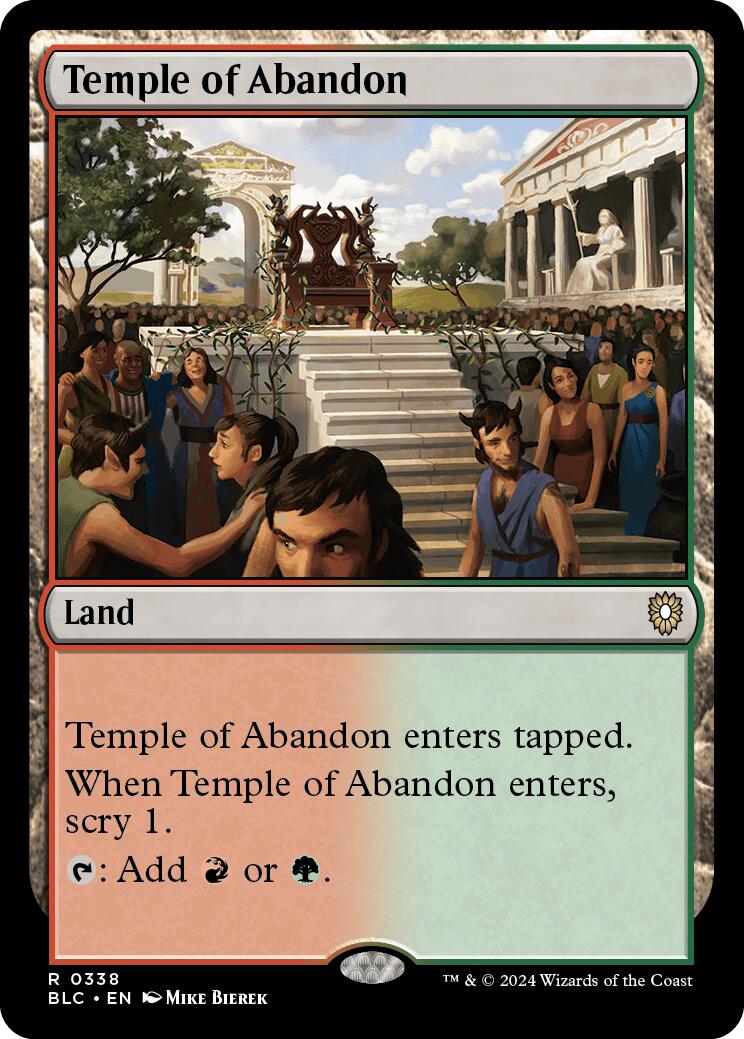 Temple of Abandon [Bloomburrow Commander] | Exor Games Bridgewater