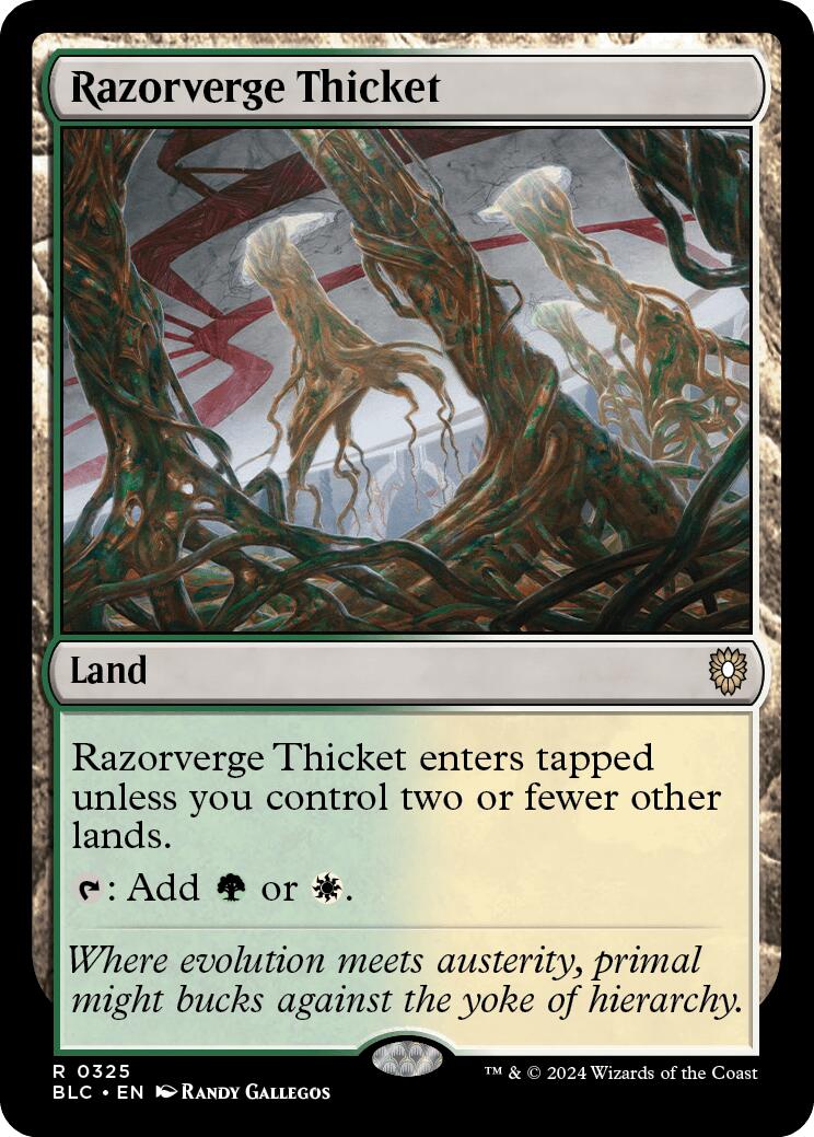 Razorverge Thicket [Bloomburrow Commander] | Exor Games Bridgewater