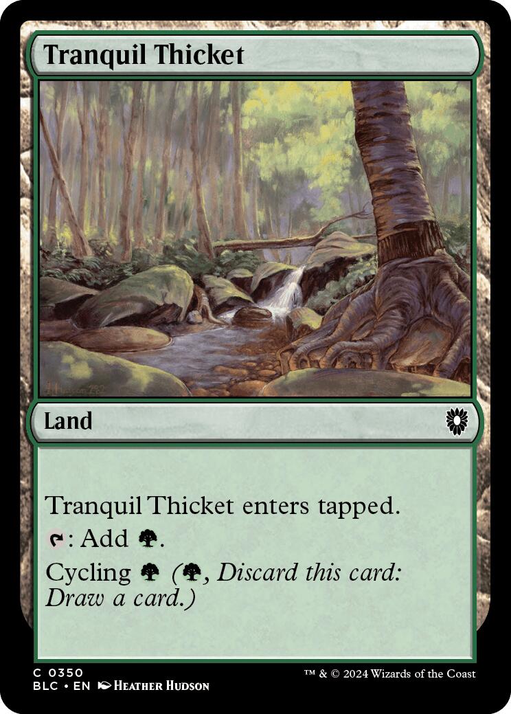 Tranquil Thicket [Bloomburrow Commander] | Exor Games Bridgewater