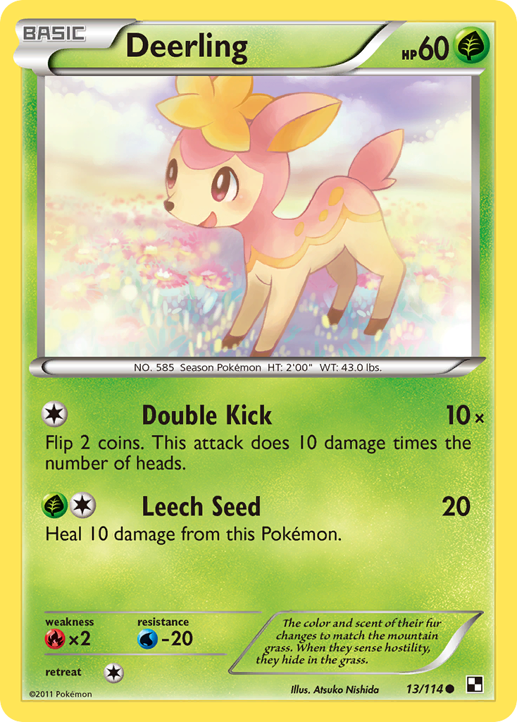 Deerling (13/114) [Black & White: Base Set] | Exor Games Bridgewater