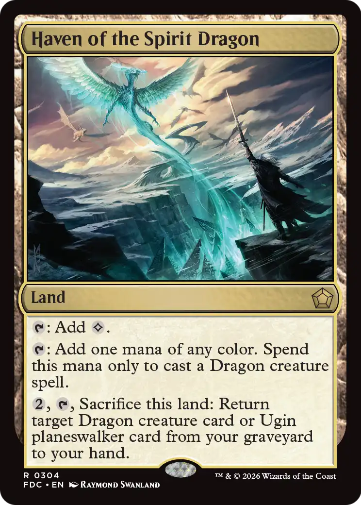 Haven of the Spirit Dragon [Foundations Commander] | Exor Games Bridgewater