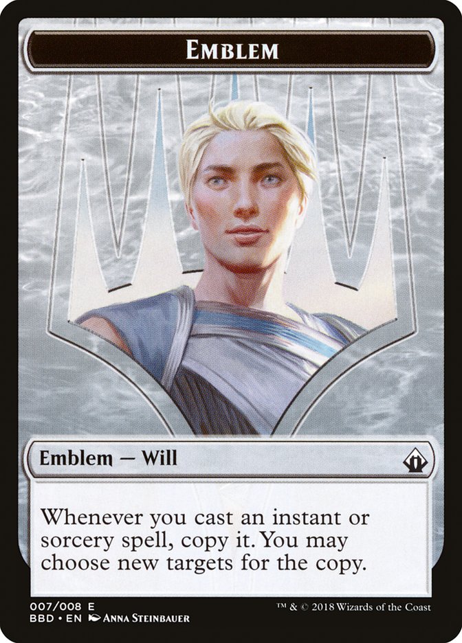 Will Kenrith Emblem [Battlebond Tokens] | Exor Games Bridgewater