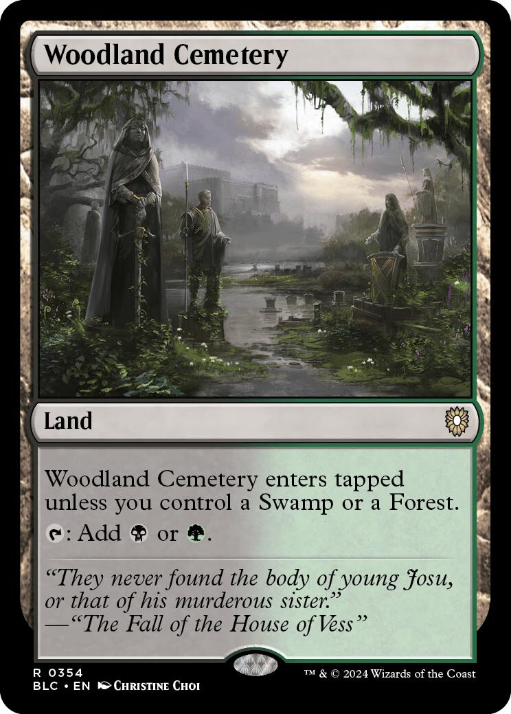 Woodland Cemetery [Bloomburrow Commander] | Exor Games Bridgewater