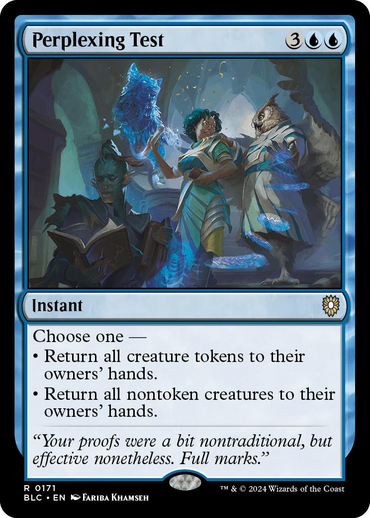 Perplexing Test [Bloomburrow Commander] | Exor Games Bridgewater