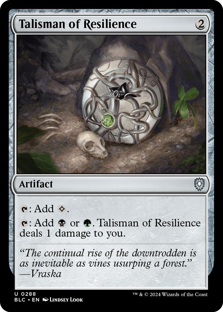 Talisman of Resilience [Bloomburrow Commander] | Exor Games Bridgewater