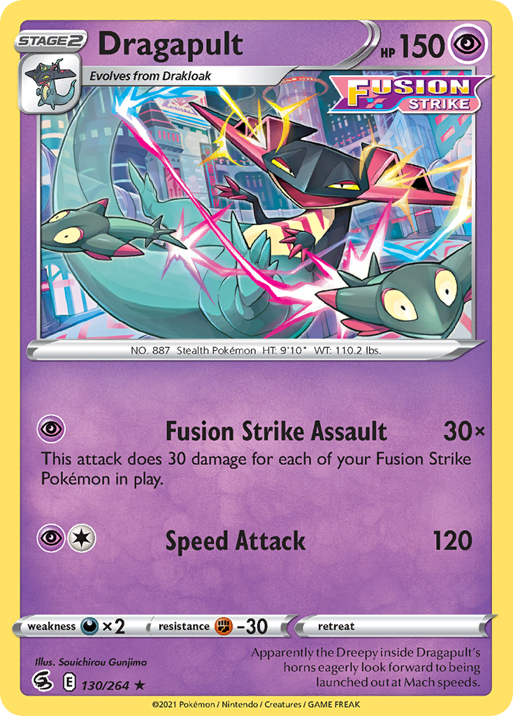 Dragapult (130/264) (Theme Deck Exclusive) [Sword & Shield: Fusion Strike] | Exor Games Bridgewater