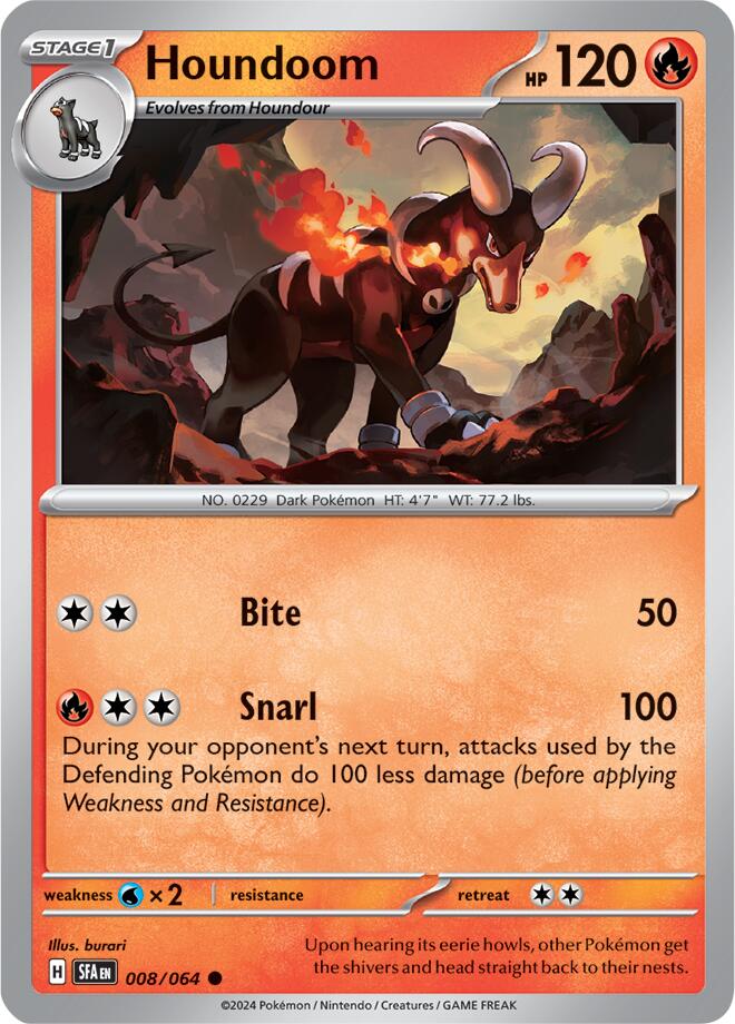 Houndoom (008/064) [Scarlet & Violet: Shrouded Fable] | Exor Games Bridgewater