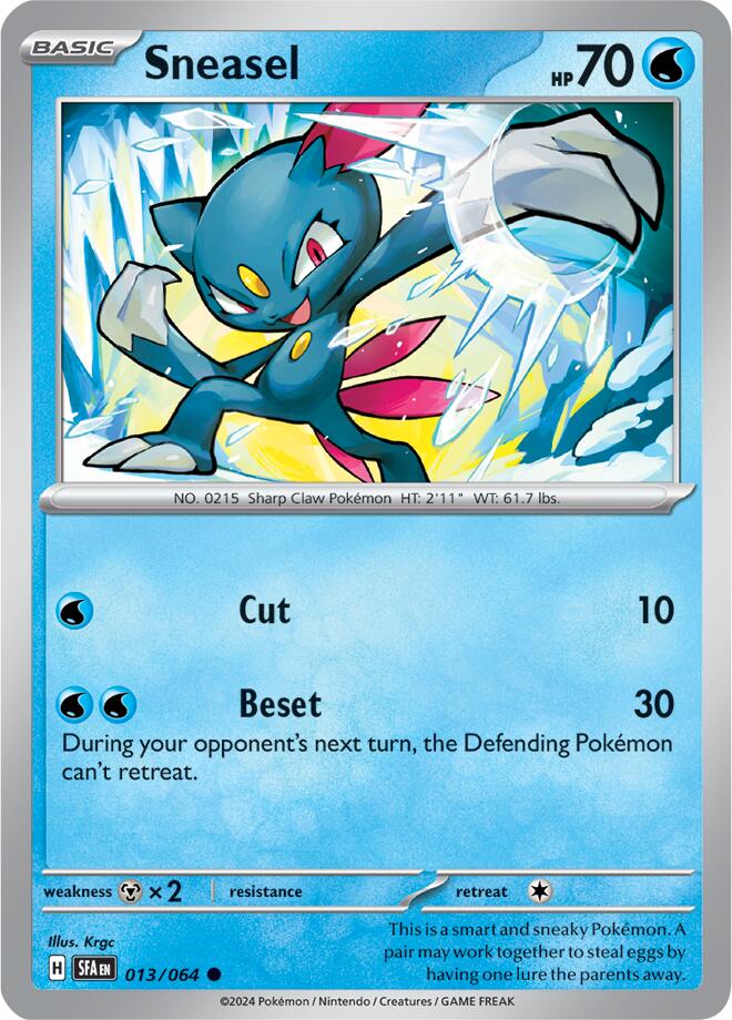 Sneasel (013/064) [Scarlet & Violet: Shrouded Fable] | Exor Games Bridgewater