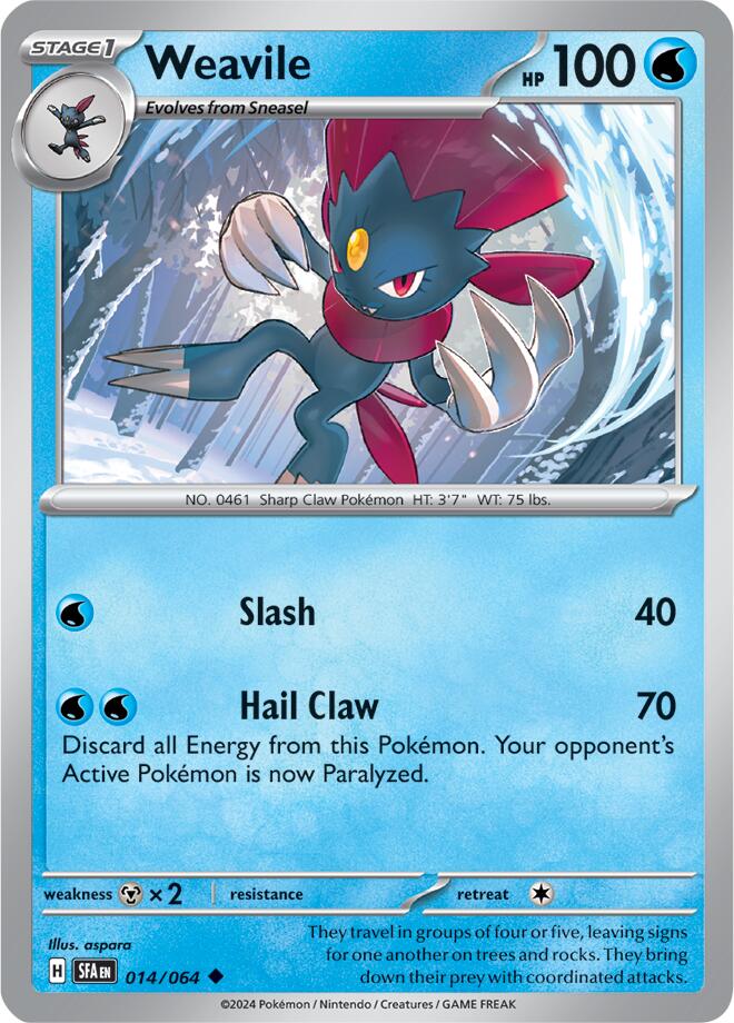 Weavile (014/064) [Scarlet & Violet: Shrouded Fable] | Exor Games Bridgewater