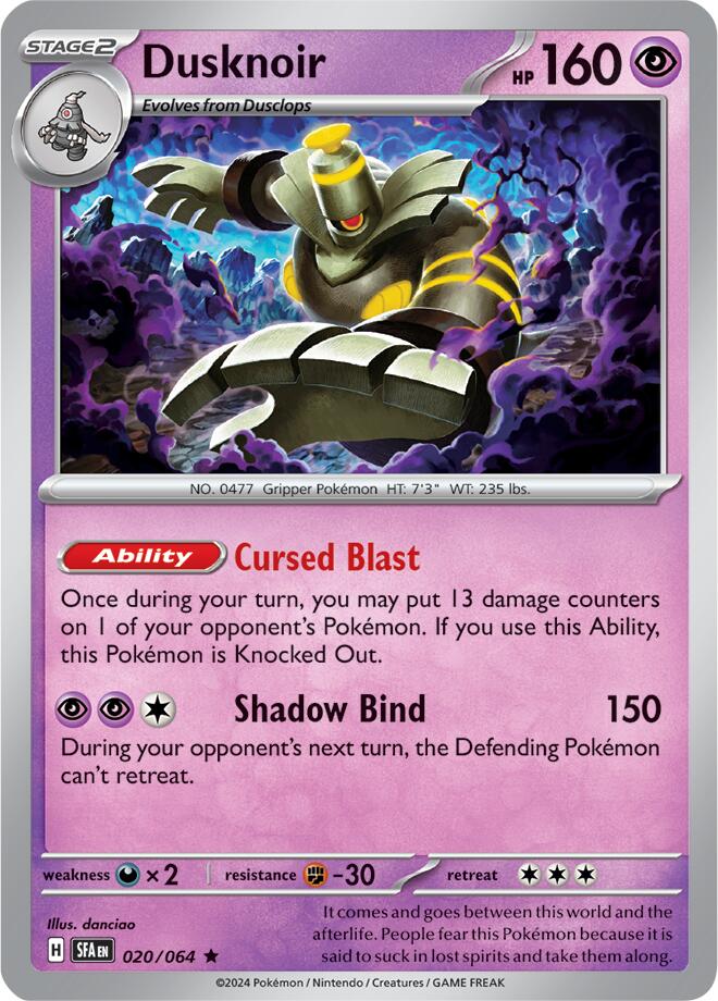 Dusknoir (020/064) [Scarlet & Violet: Shrouded Fable] | Exor Games Bridgewater