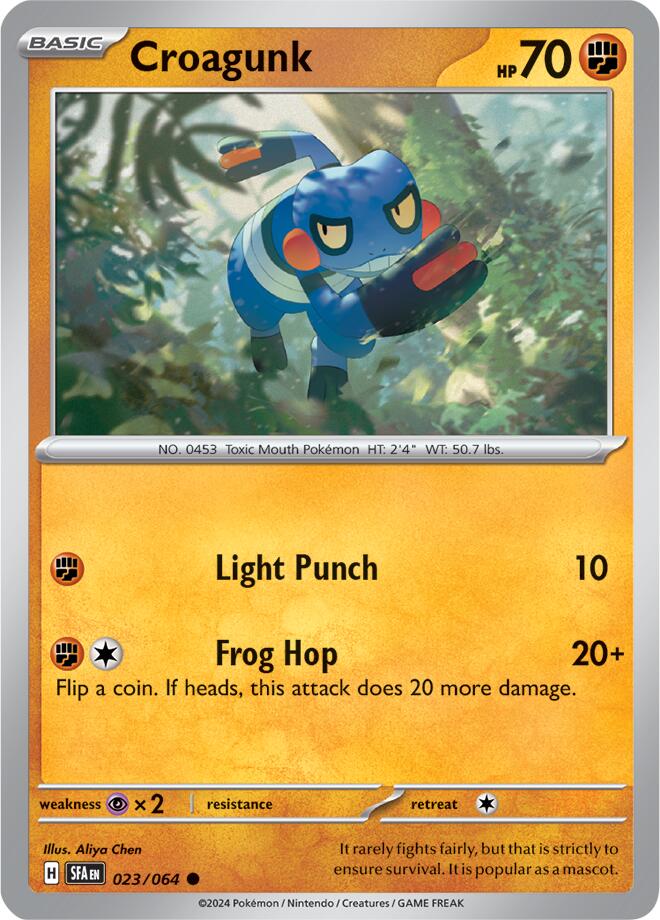 Croagunk (023/064) [Scarlet & Violet: Shrouded Fable] | Exor Games Bridgewater