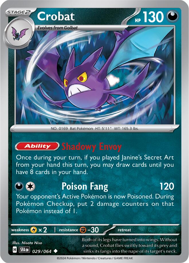 Crobat (029/064) [Scarlet & Violet: Shrouded Fable] | Exor Games Bridgewater