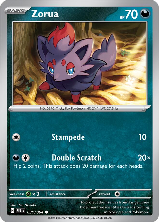 Zorua (031/064) [Scarlet & Violet: Shrouded Fable] | Exor Games Bridgewater