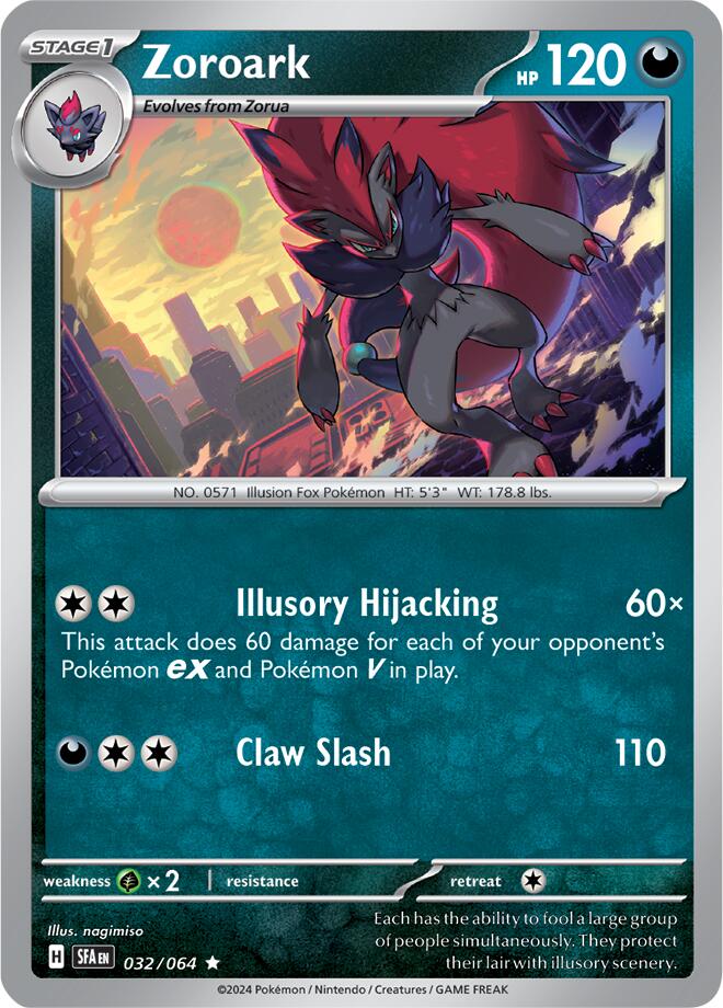 Zoroark (032/064) [Scarlet & Violet: Shrouded Fable] | Exor Games Bridgewater