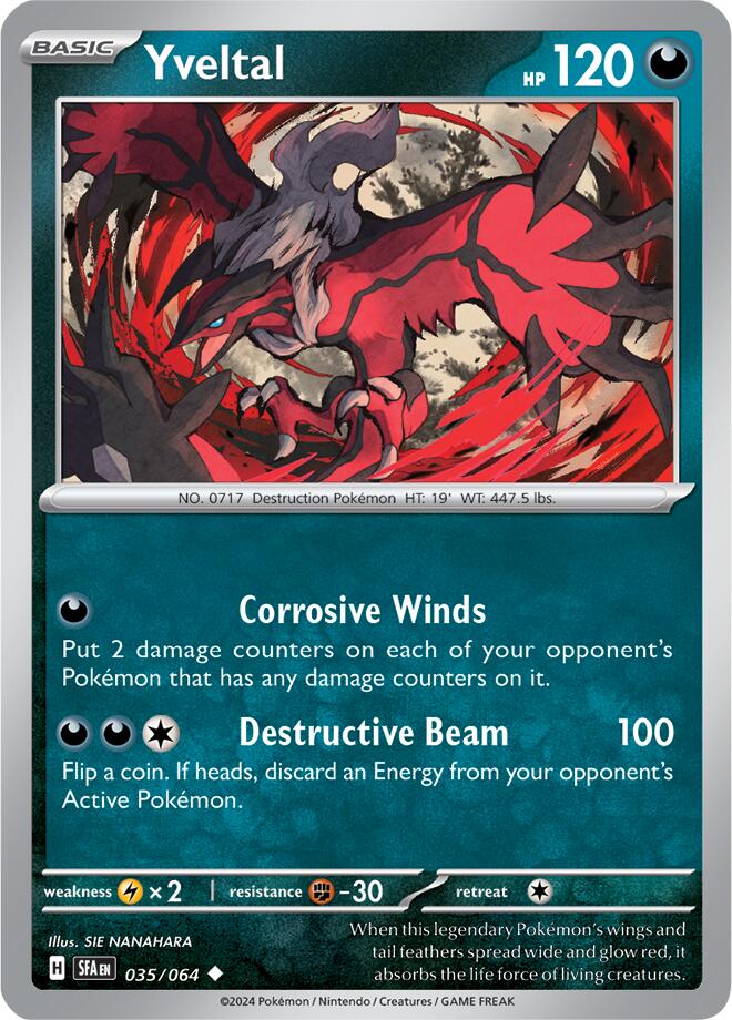 Yveltal (035/064) [Scarlet & Violet: Shrouded Fable] | Exor Games Bridgewater