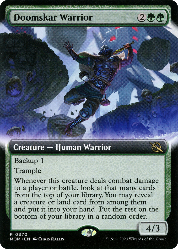 Doomskar Warrior (Extended Art) [March of the Machine] | Exor Games Bridgewater