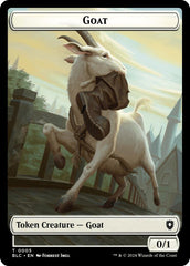 Goat // Wolf (032) Double-Sided Token [Bloomburrow Commander Tokens] | Exor Games Bridgewater