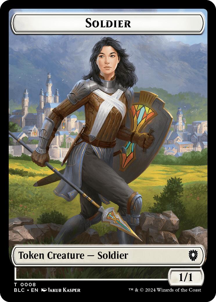 Soldier // Citizen Double-Sided Token [Bloomburrow Commander Tokens] | Exor Games Bridgewater